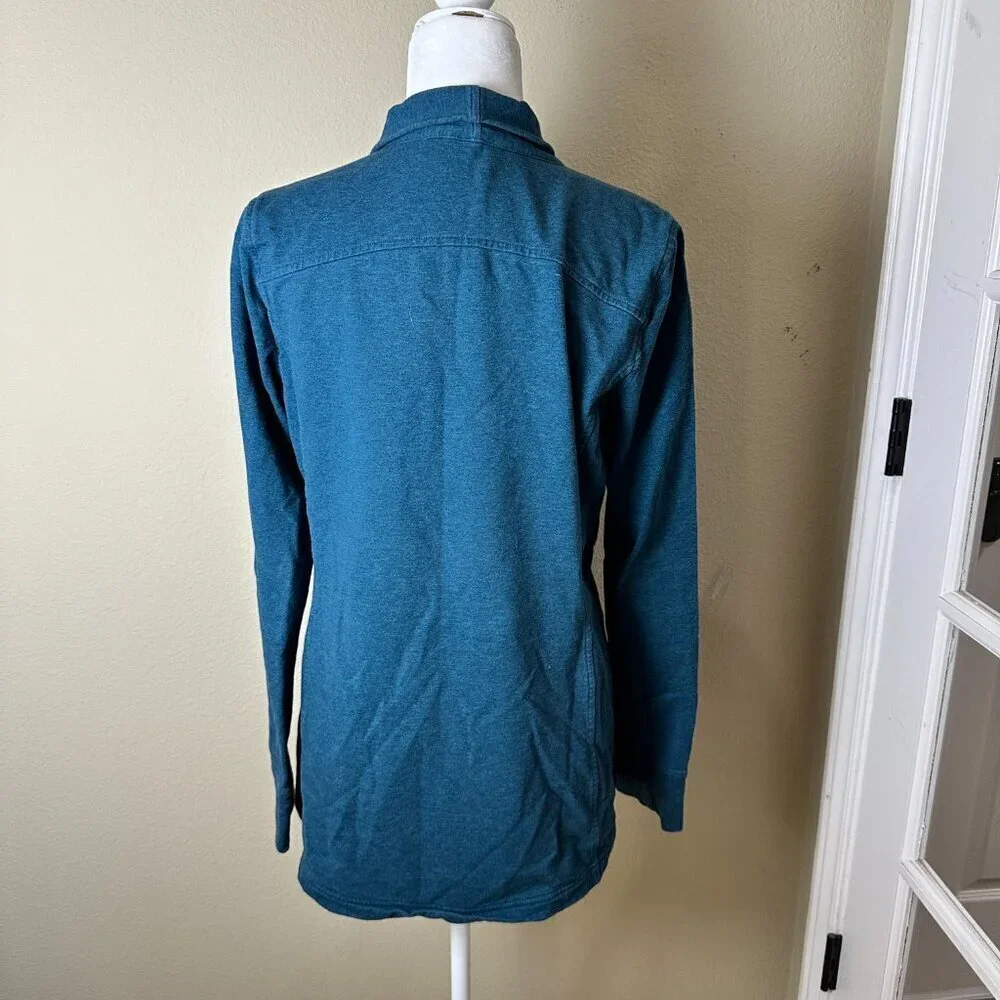 Lululemon Coast Wrap II Jacket Long Sleeve Top Coat Size 10 Teal
